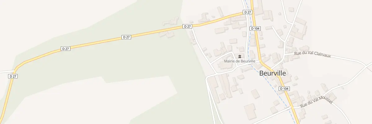 Plan du 5 Rue du Val Millet à Beurville