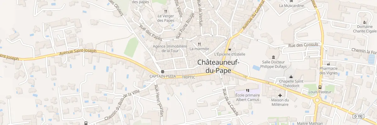 Plan du 2 Rue Jean-Henri Fabre à Châteauneuf-du-Pape
