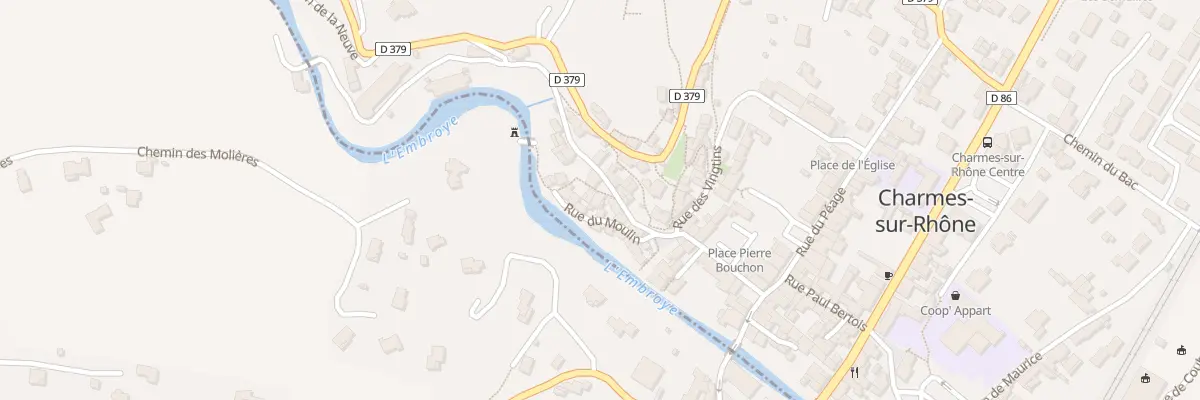 Plan du 5138 Rue du Moulin à Charmes-sur-Rhône