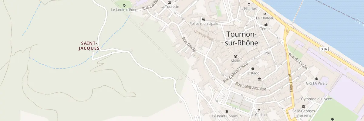 Plan du 12Q Rue Davity à Tournon-sur-Rhône