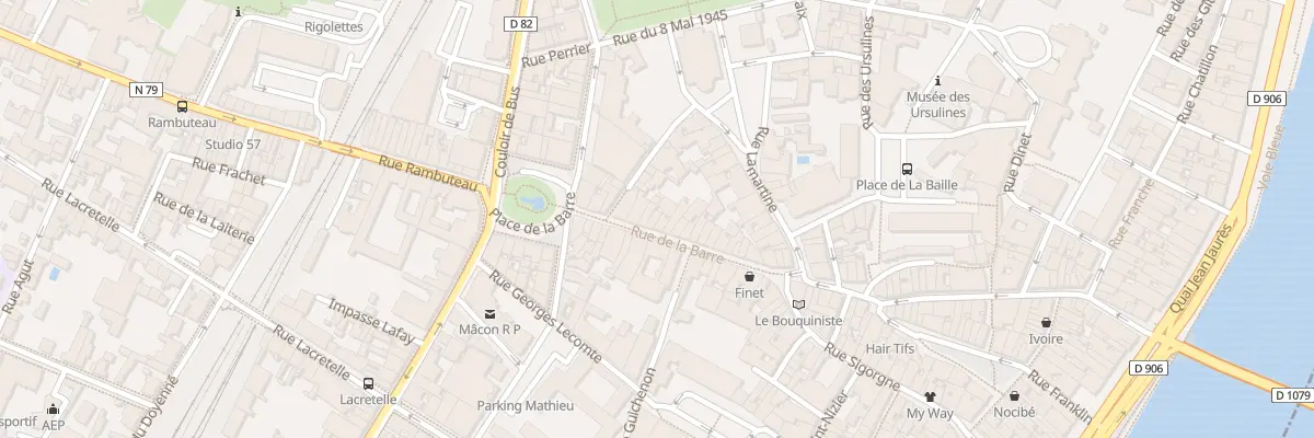 Plan du 32 Rue de la Barre à Mâcon