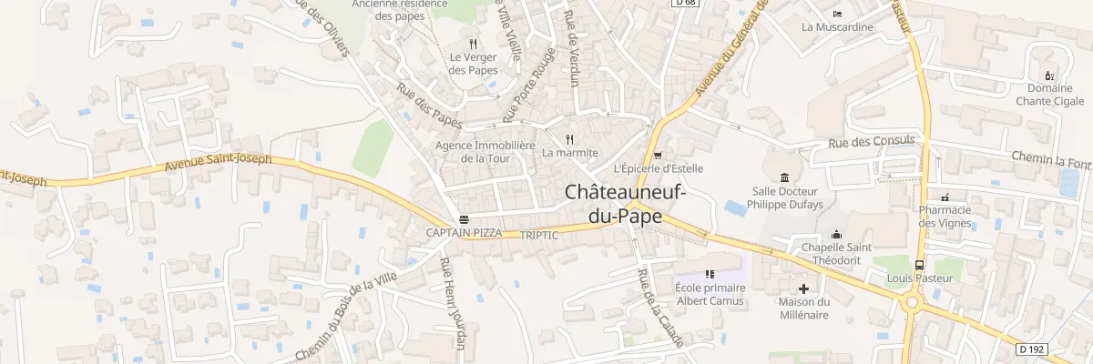 Plan du 4B Rue Jean-Henri Fabre à Châteauneuf-du-Pape