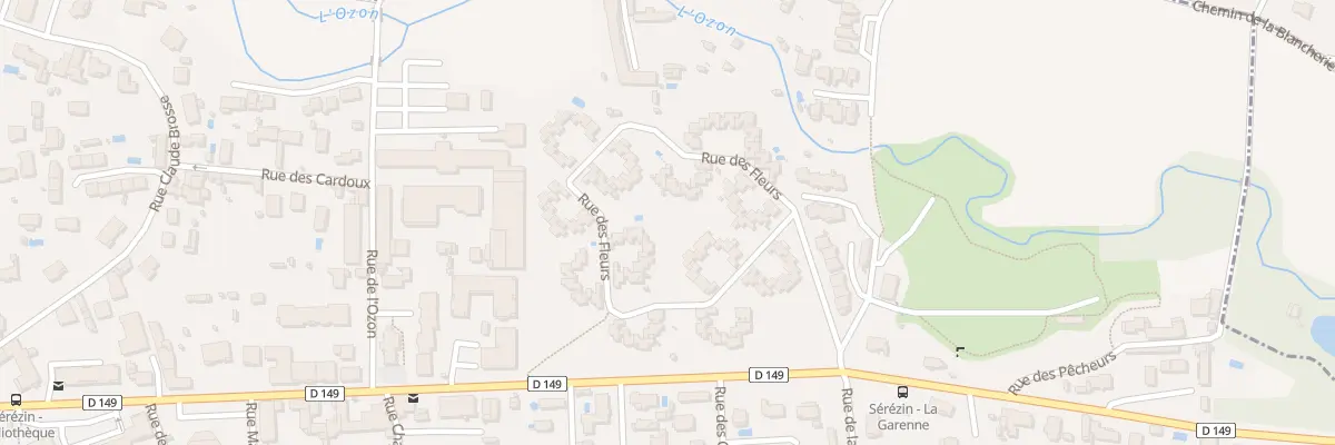 Plan du 32 Rue des Fleurs à Sérézin-du-Rhône