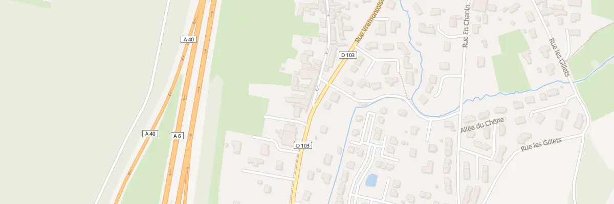 Plan du 972 Rue Vrémontoise à Mâcon