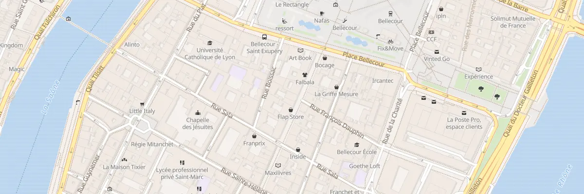 Plan du 10 Rue Victor Hugo à Lyon 2e Arrondissement