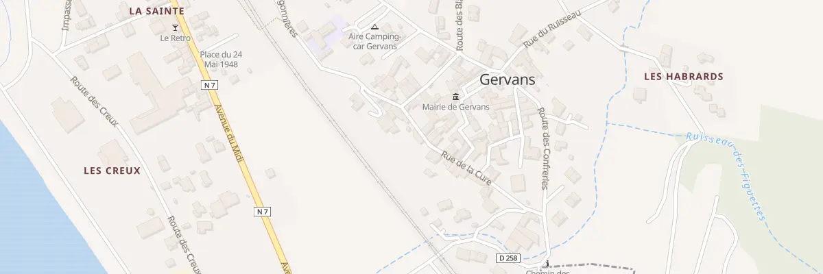 Plan du 17 Rue de la Cure à Gervans