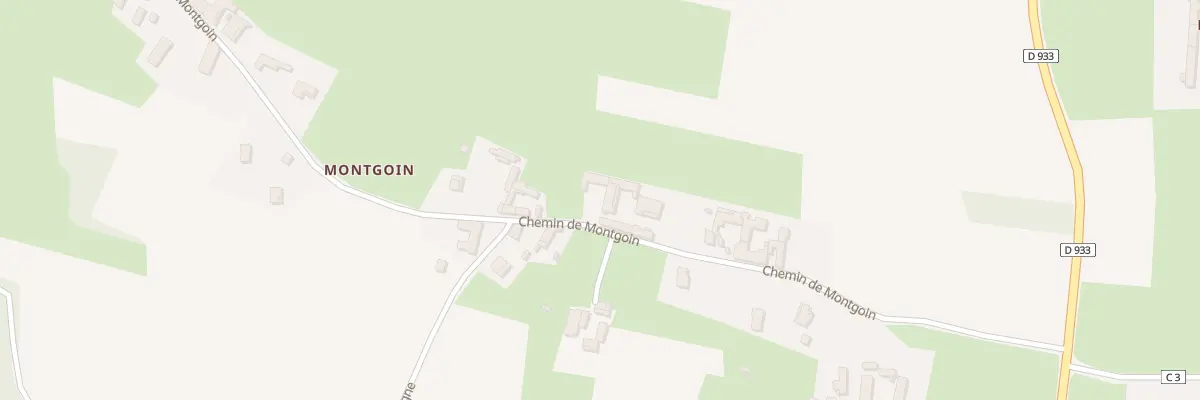 Plan du 412 Che de Montgoin à Garnerans