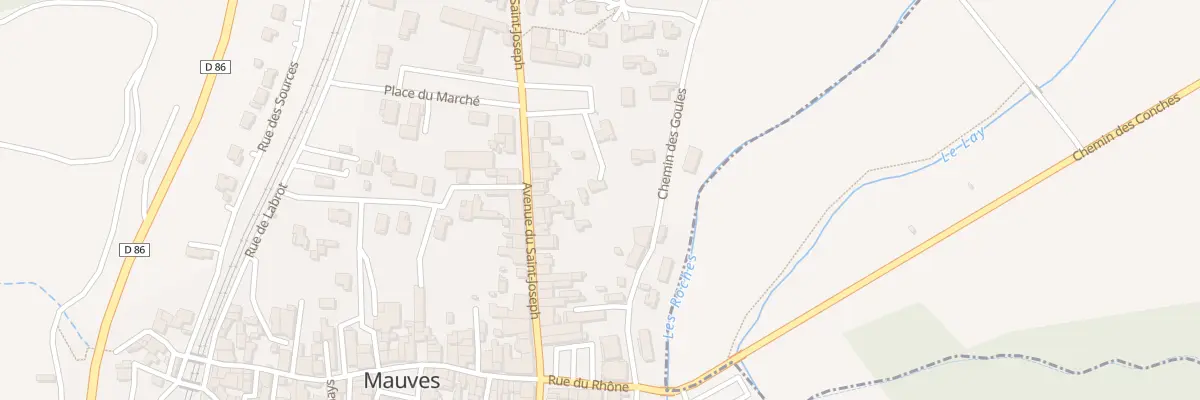 Plan du 11 Pl du Marché à Mauves