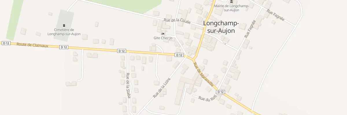 Plan du 1 Rue de Clairvaux à Longchamp-sur-Aujon