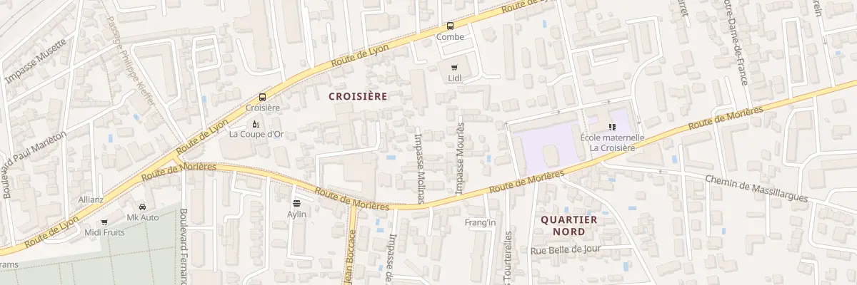 Plan du 6 Imp Molinas à Avignon