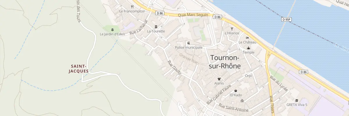 Plan du 5T Rue Davity à Tournon-sur-Rhône