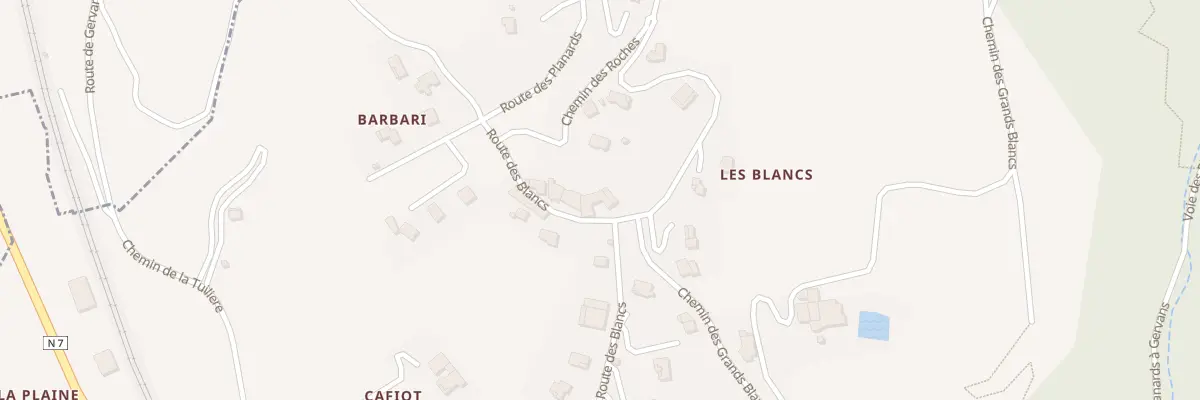 Plan du 34 Rte des Blancs à Gervans