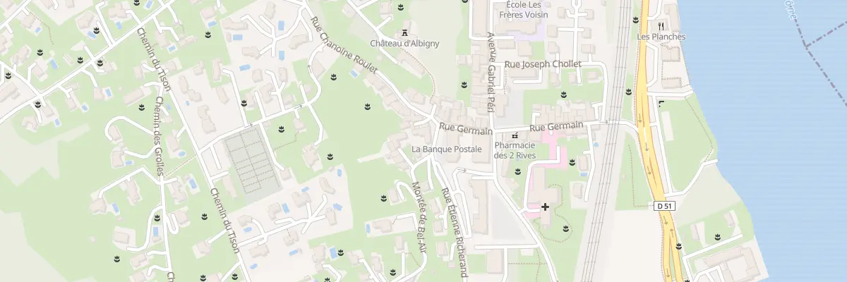Plan du 1B Pl de Verdun à Albigny-sur-Saône