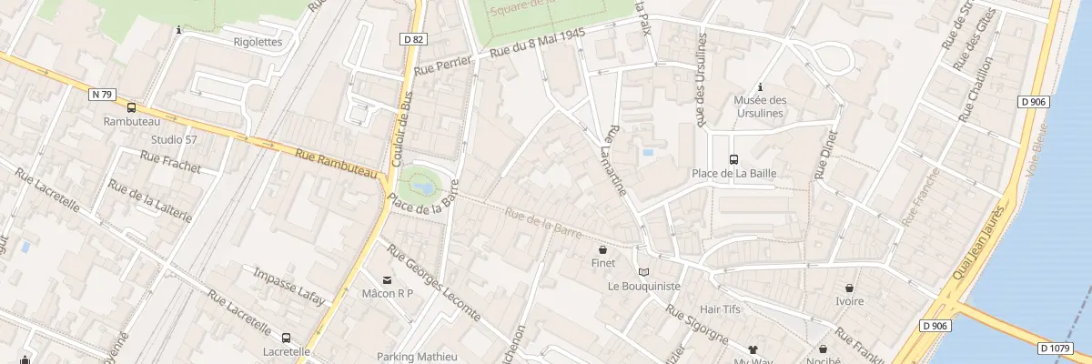 Plan du 30 Rue de la Barre à Mâcon