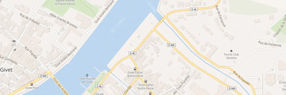Plan du 7 Quai Anatole Dervaux à Givet