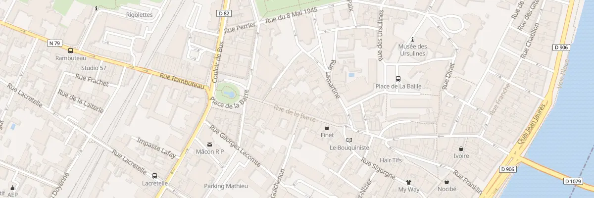 Plan du 28 Rue de la Barre à Mâcon