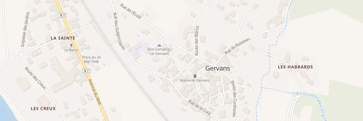 Plan du 4 Rue des Auches à Gervans