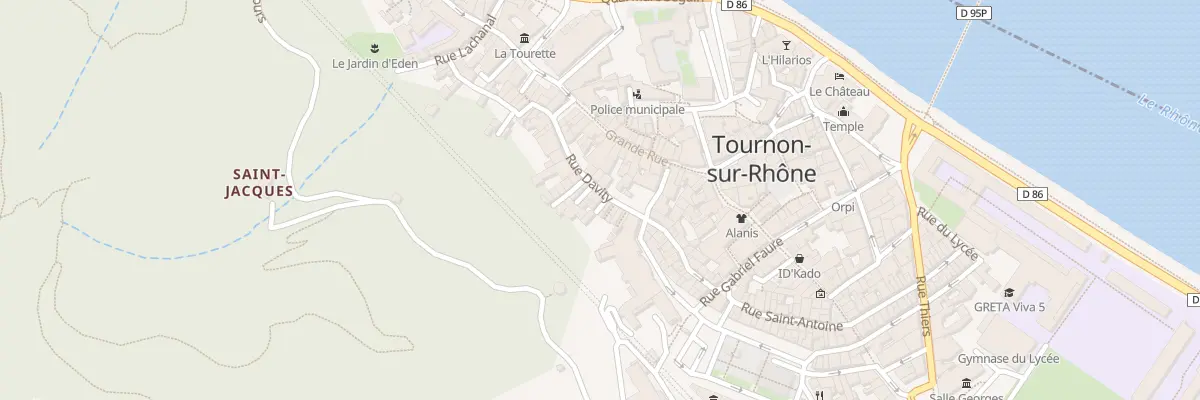 Plan du 12 Rue Davity à Tournon-sur-Rhône