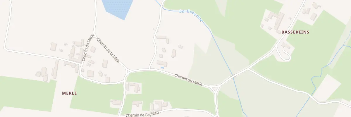 Plan du 5300 Beybleu à Chaneins