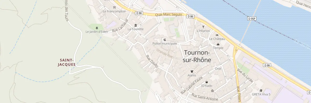 Plan du 3B Rue Davity à Tournon-sur-Rhône