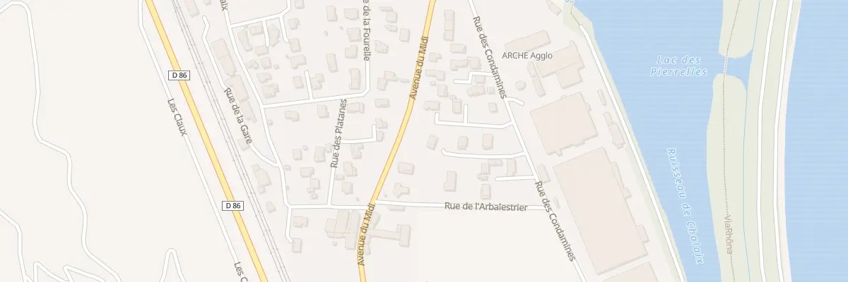 Plan du 38 Rue des Condamines à Mauves