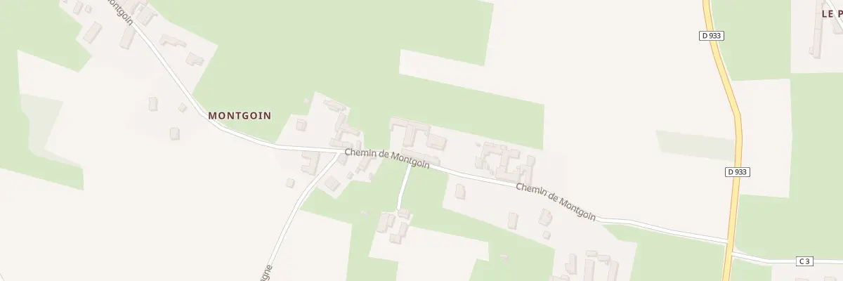 Plan du 392 Che de Montgoin à Garnerans