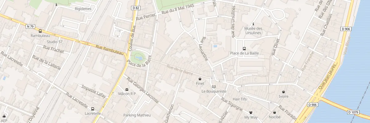 Plan du 24 Rue de la Barre à Mâcon