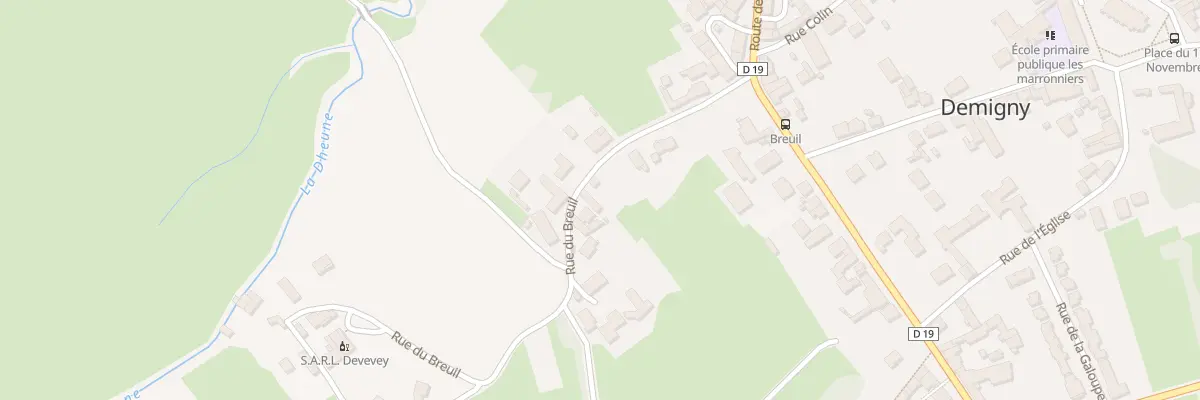 Plan du 9 Rue de Breuil à Demigny