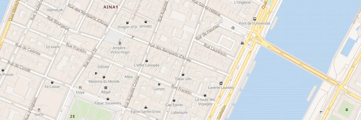 Plan du 32 Rue des Remparts d’Ainay à Lyon 2e Arrondissement