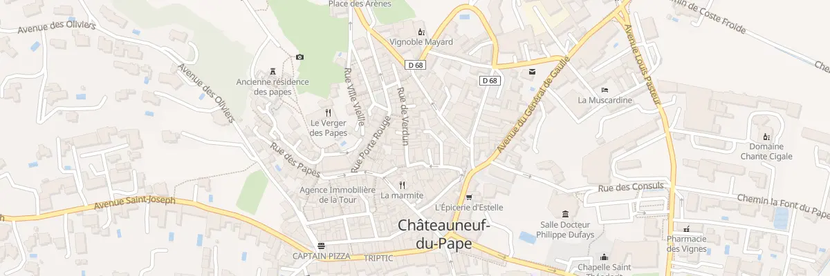 Plan du 10 Rue de Verdun à Châteauneuf-du-Pape