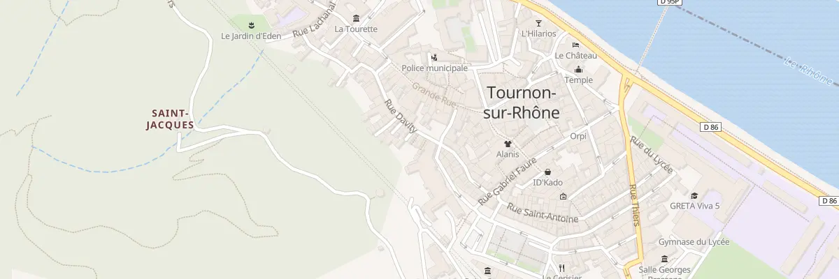 Plan du 16 Rue Davity à Tournon-sur-Rhône
