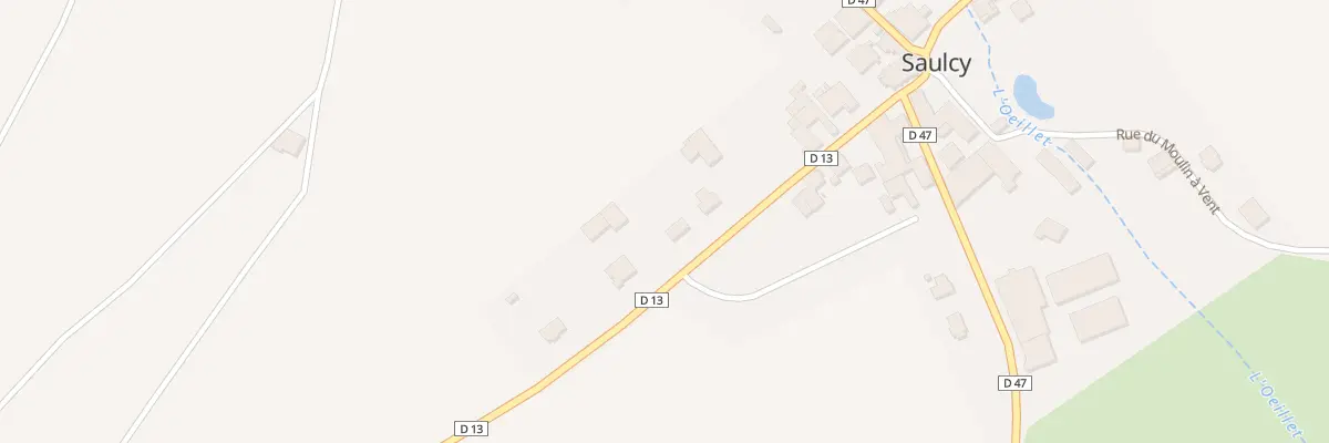 Plan du 13 Rue des Romains à Saulcy