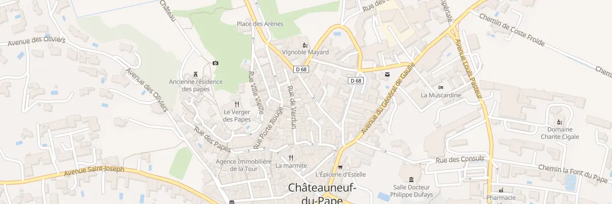 Plan du 15 Rue Alphonse Daudet à Châteauneuf-du-Pape