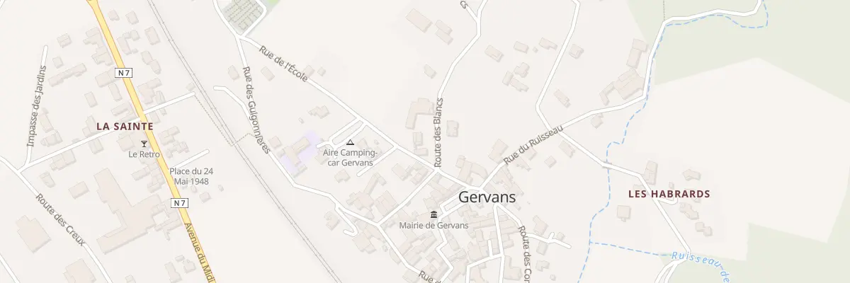 Plan du 1 Rte des Blancs à Gervans