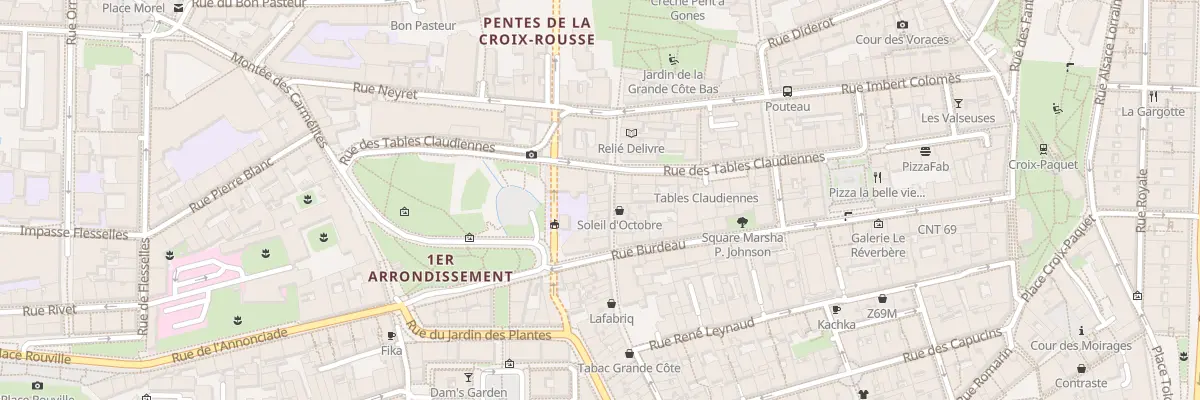 Plan du 86 Mte de la Grande Côte à Lyon 1er Arrondissement