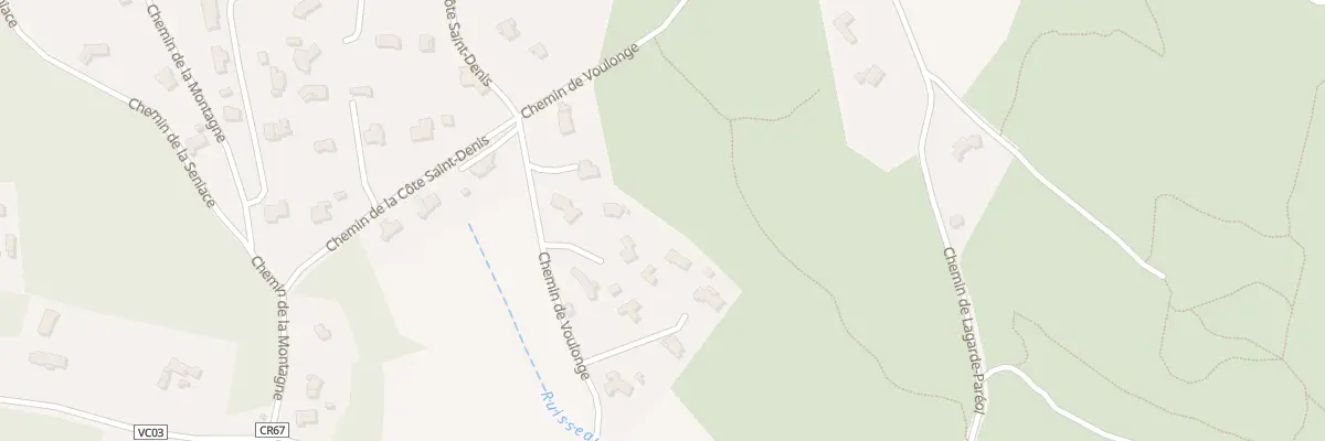 Plan de Che de Voulonge à Rochegude