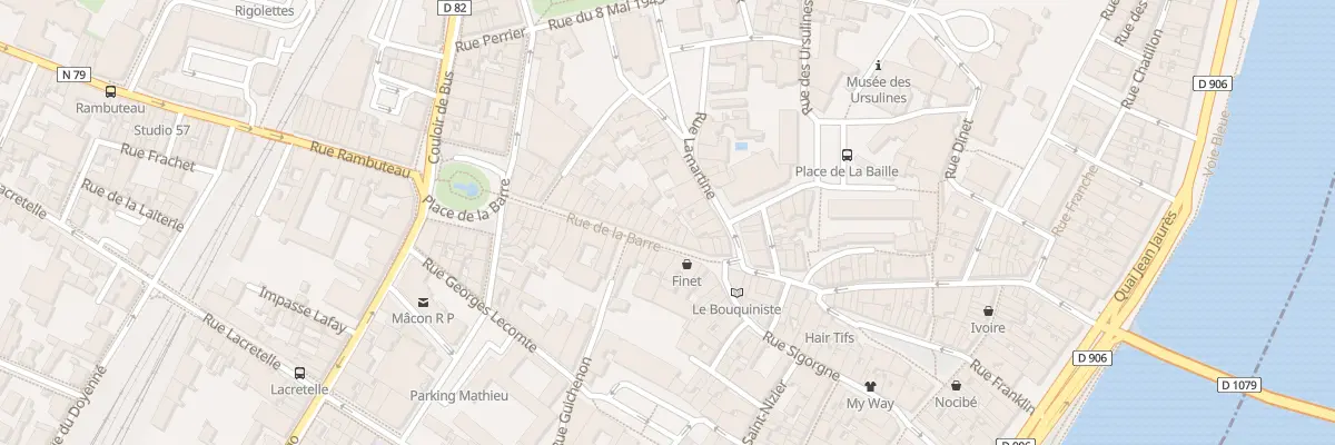 Plan du 16 Rue de la Barre à Mâcon