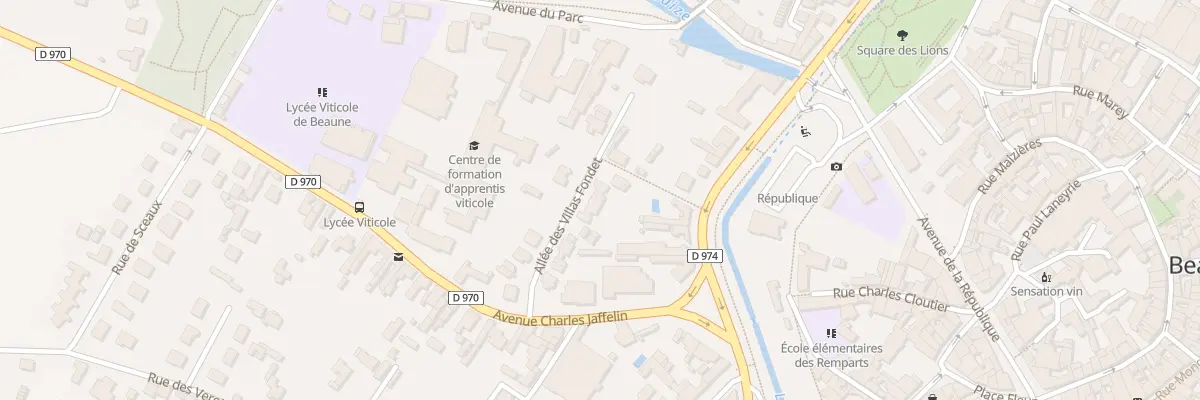 Plan du 6 All des Villas Fondet à Beaune