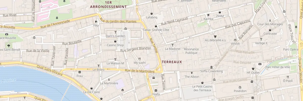 Plan du 42 Rue Sgt Blandan à Lyon 1er Arrondissement