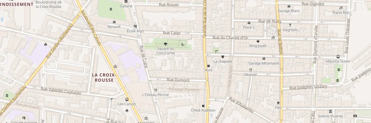 Plan du 11 Gde Rue de la Croix-Rousse à Lyon 4e Arrondissement