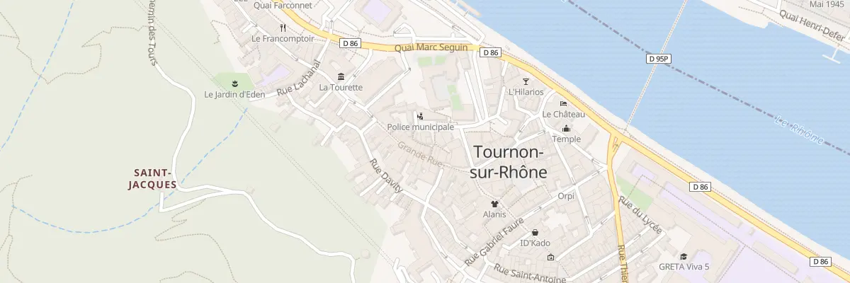 Plan du 13 Pl Auguste Faure à Tournon-sur-Rhône