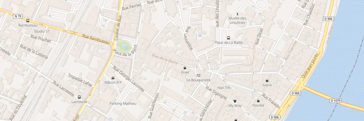 Plan du 12 Rue de la Barre à Mâcon