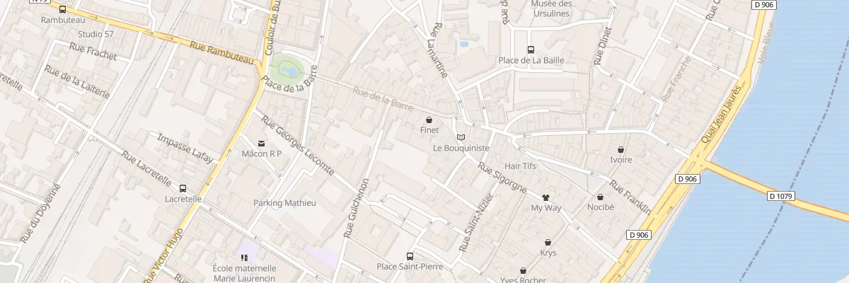 Plan du 1 Rue de la Barre à Mâcon