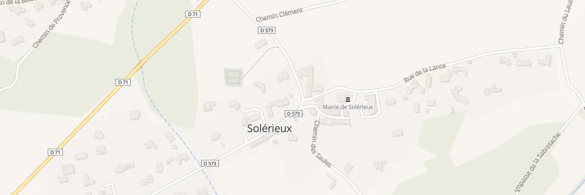 Plan du 580 Rue du Lavoir à Solérieux