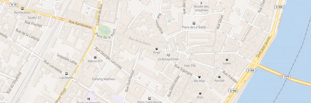 Plan du 5 Rue de la Barre à Mâcon