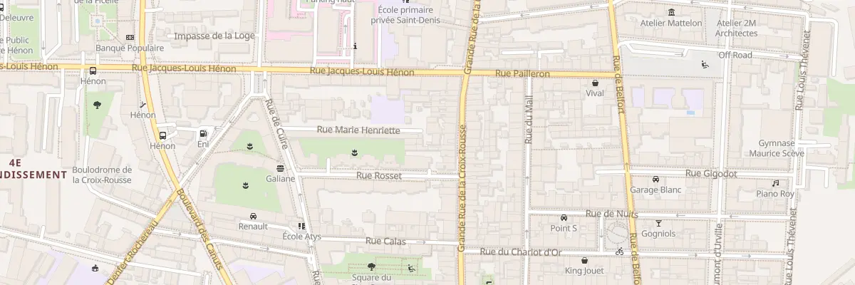 Plan du 53 Gde Rue de la Croix-Rousse à Lyon 4e Arrondissement