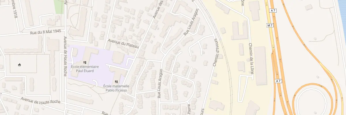 Plan du 2 Rue Guillaume Apollinaire à Oullins-Pierre-Bénite