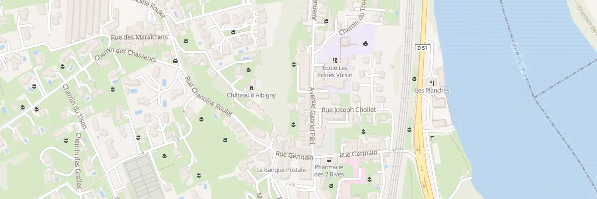 Plan du 44 Av Gabriel Péri à Albigny-sur-Saône