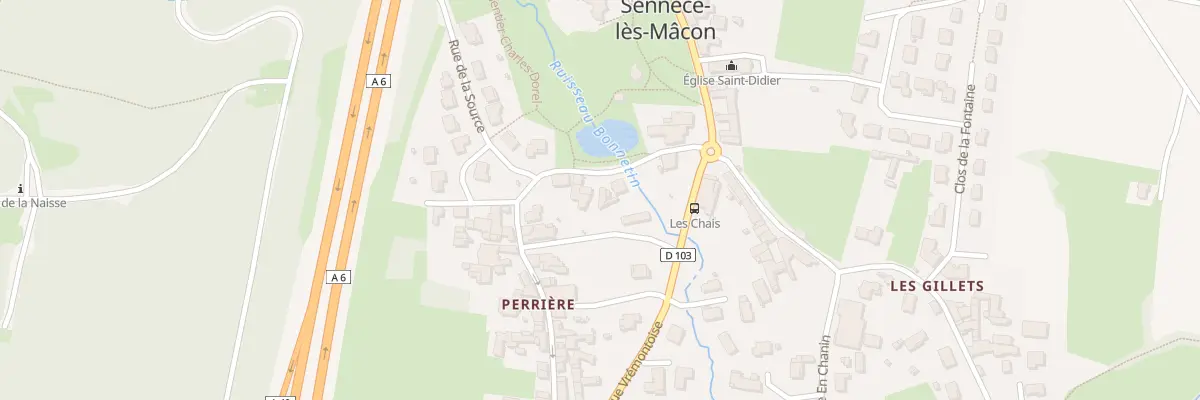 Plan du 85 Rue de Perriere à Mâcon