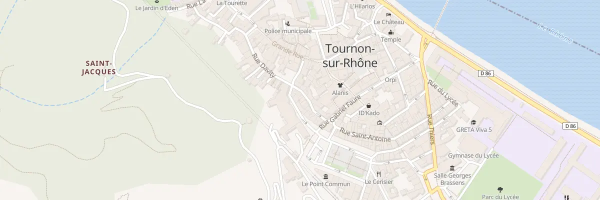 Plan du 4 Rue des Roches à Tournon-sur-Rhône